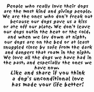 Dog people are...